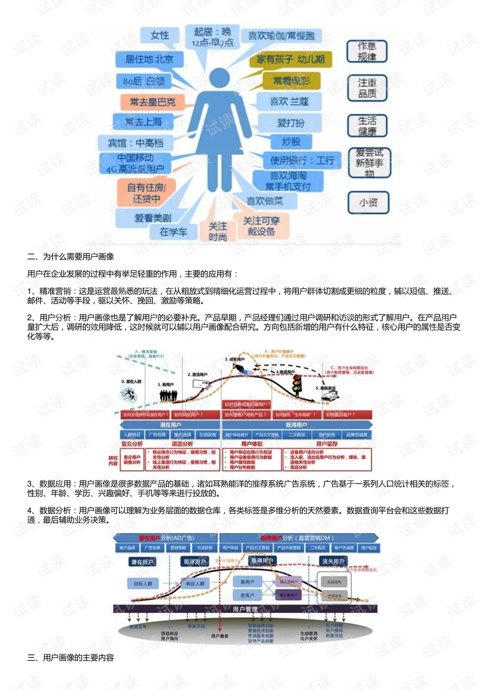 用户画像分析实例及运用探讨