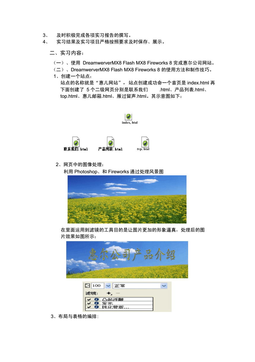 政府网站设计实验报告总结分析