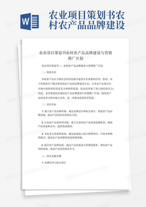 品牌网站建设规划书模板与范文解析