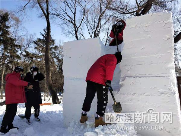 佳木斯黑悟空雪雕，自带苹果肌的雕塑艺术魅力