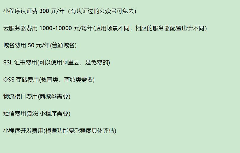 微信小程序报价单全面解析